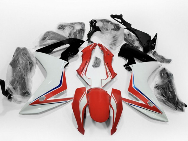 Honda CBR650F Motorrad Verkleidung 2014-2016 - Weiss Blau Rot