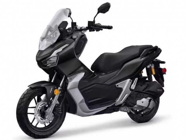 Honda ADV150 Motorrad Verkleidung 2018-2021 - Silber Matt Schwarz