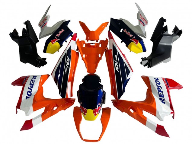Honda ADV160 Motorrad Verkleidung 2022-2024 - Orange Weiss Rot Blau Repsol Red Bull