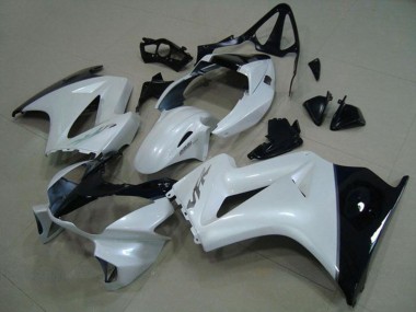 Honda VFR 800 Motorrad Verkleidung 2002-2013 - Weiss Glanzendes Schwarz Silber Aufkleber