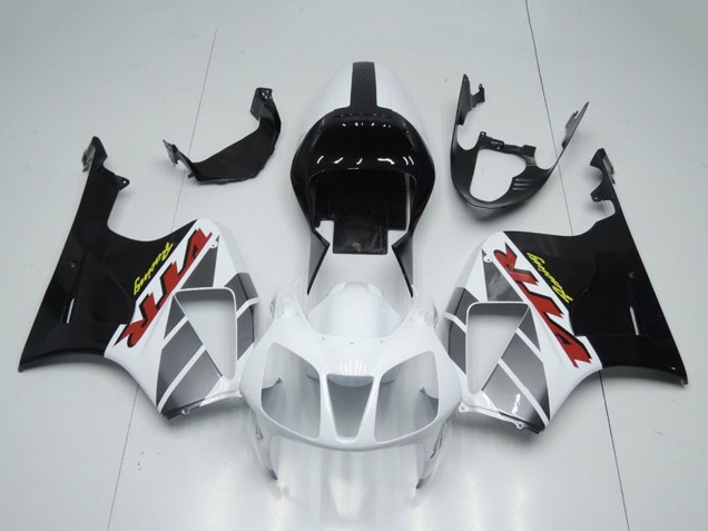 Honda VTR1000 Motorrad Verkleidung 2000-2006 - Weiss Glanzendes Schwarz