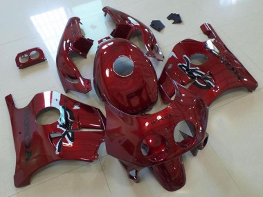 Honda CBR250RR MC22 Motorrad Verkleidung 1990-1998 - Kastanienbraun Rot