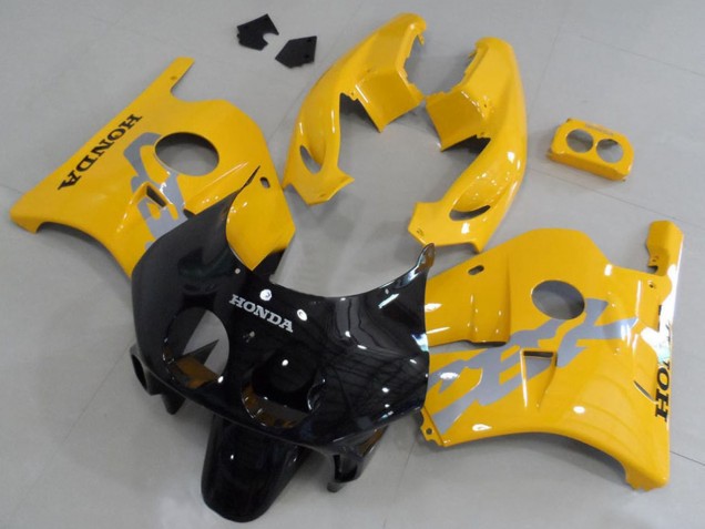 Honda CBR250RR MC22 Motorrad Verkleidung Kit 1990-1998 - Gelb Glanzendes Schwarz