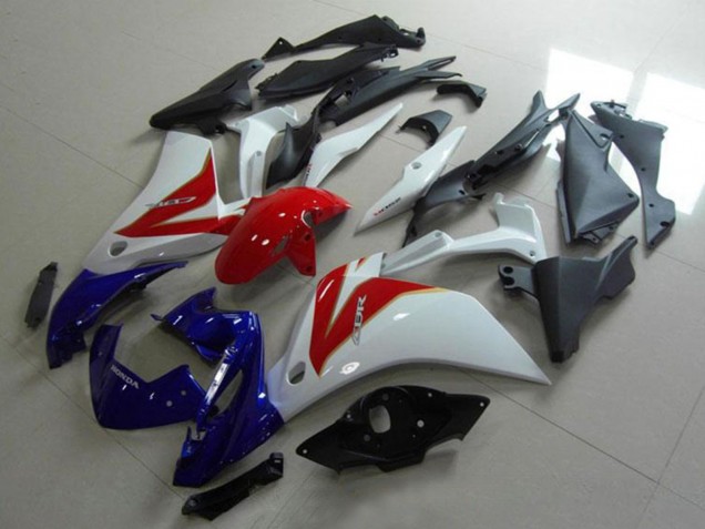 Honda CBR250RR Motorrad Verkleidung 2011-2015 - Weiss Rot Blau