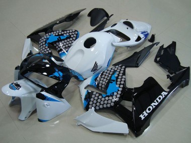 Honda CBR600RR Motorrad Verkleidung 2005-2006 - Weiss Blau Schwarz