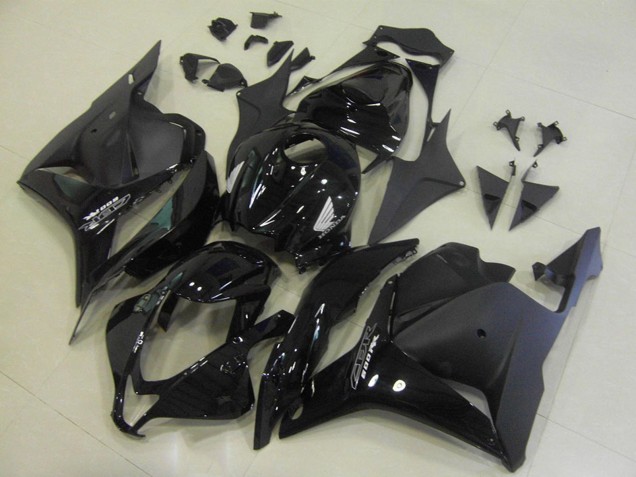 Honda CBR600RR Motorrad Verkleidung 2009-2012 - Glanzendes Schwarz Matt Schwarz OEM Stil