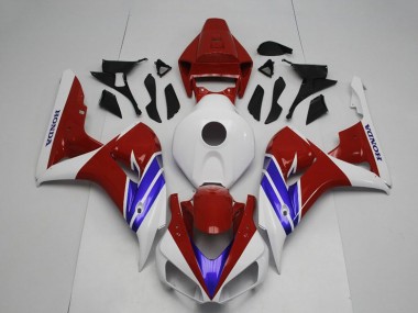 Honda CBR1000RR Motorrad Verkleidung 2006-2007 - Weiss Rot Blau