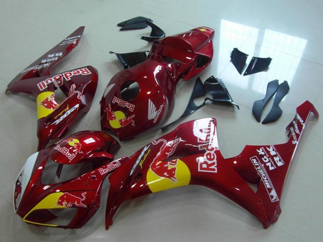Honda CBR1000RR Motorrad Verkleidung 2006-2007 - Rot Gelb Weiss Red Bull