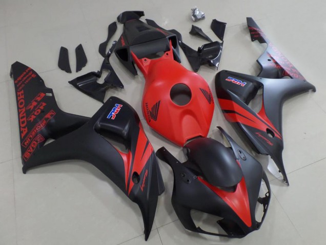 Honda CBR1000RR Motorrad Verkleidung 2006-2007 - Rot Matt Schwarz