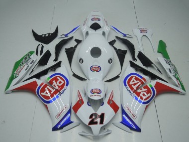 Honda CBR1000RR Motorrad Verkleidung 2012-2016 - Weiss Rot Blau Grun Pata 21