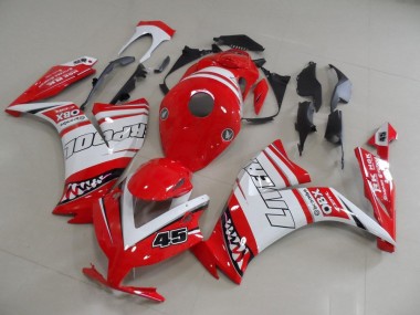 Honda CBR1000RR Motorrad Verkleidung 2012-2016 - Weiss Rot Liverpool 45