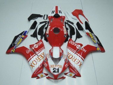 Honda CBR1000RR Motorrad Verkleidung 2012-2016 - Weiss Rot Glanzendes Schwarz Xerox 21