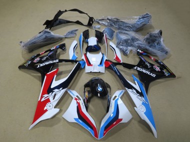 BMW S1000RR Motorrad Verkleidung 2019-2022 - Weiss Blau Rot Schwarz