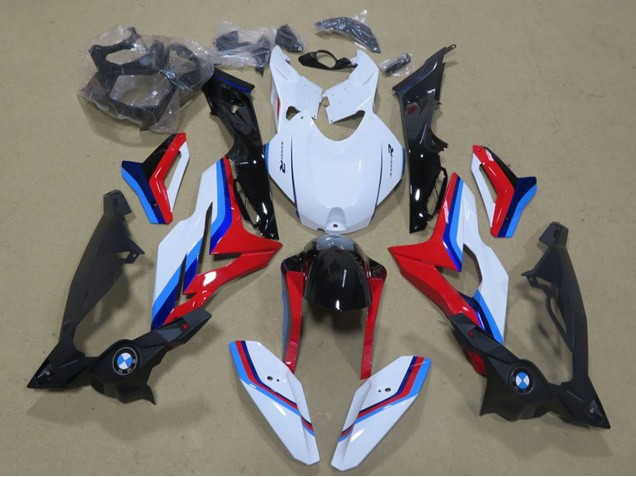 BMW S1000R Motorrad Verkleidung 2017-2018 - Weiss Blau Rot Schwarz
