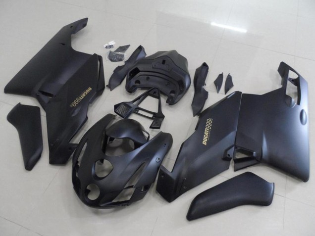 Ducati 999 Motorrad Verkleidung 2003-2004 - Matt Schwarz