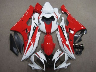 Yamaha YZF R6 Motorrad Verkleidung 2006-2007 - Weiss Rot Schwarz