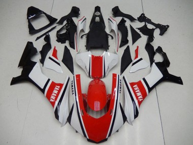 Yamaha YZF R1 Motorrad Verkleidung 2015-2019 - Weiss Rot Schwarz
