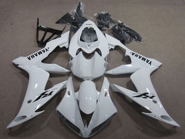 Yamaha YZF R1 Motorrad Verkleidung 2004-2006 - Weiss Schwarz Aufkleber