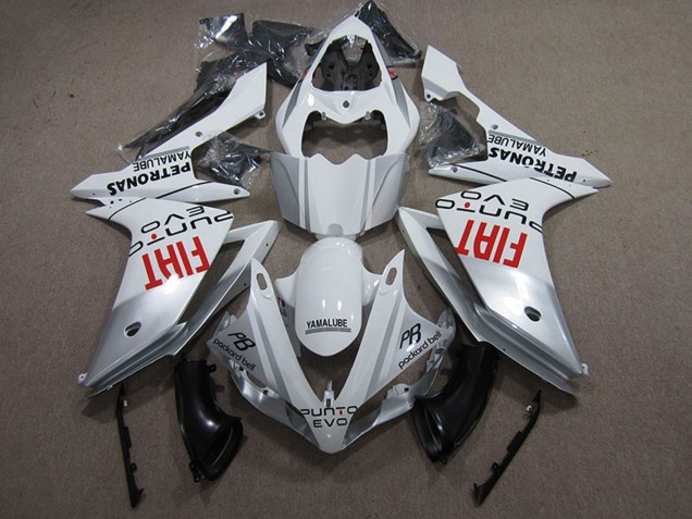 Yamaha YZF R1 Motorrad Verkleidung 2009-2011 - Weiss Silber Rot Fiat