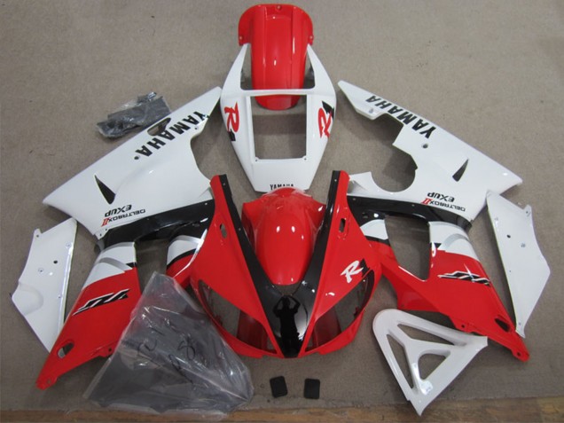 Yamaha YZF R1 Motorrad Verkleidung 2009-2011 - Weiss Rot Schwarz