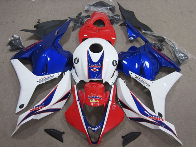 Honda CBR600RR Motorrad Verkleidung 2009-2012 - Weiss Rot Blau HRC