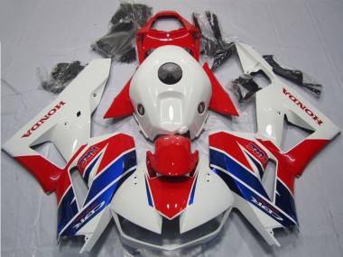 Honda CBR600RR Motorrad Verkleidung 2013-2023 - Weiss Rot Blau HRC