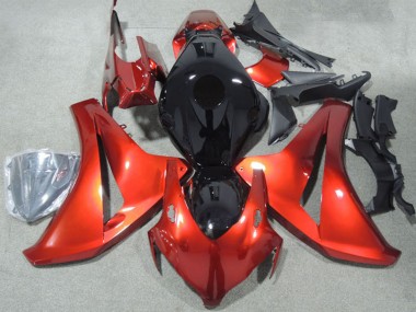 Honda CBR1000RR Motorrad Verkleidungen Kit 2008-2011 - Rot Glanzendes Schwarz