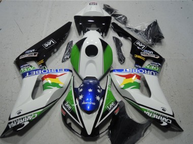 Honda CBR1000RR Motorrad Verkleidung 2006-2007 - Weiss Grun Rot Gelb Blau Glanzendes Schwarz Carrera EuroBet Lee