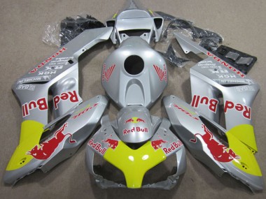 Honda CBR1000RR Motorrad Verkleidung 2004-2005 - Silber Gelb Red Bull