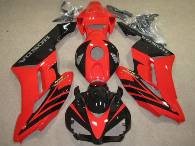 Honda CBR1000RR Motorrad Verkleidung 2004-2005 - Rot Glanzendes Schwarz Fireblade