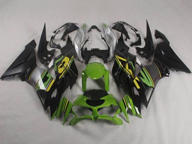 Kawasaki ZX6R Motorrad Verkleidung 2019-2022 - Grun Gelb Silber Matt Schwarz