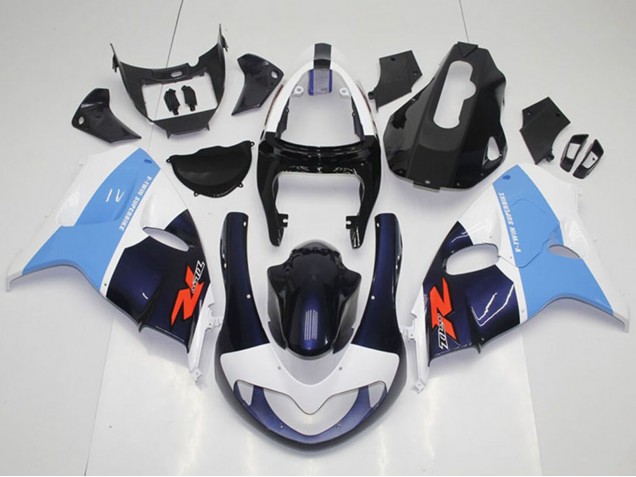 Suzuki TL1000R Motorrad Verkleidung 1998-2003 - Weiss Hellblau Schwarz