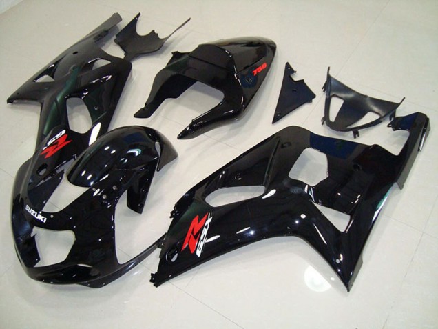 Suzuki GSXR 750 Motorrad Verkleidung 2001-2003 - Glanzendes Schwarz