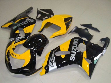 Suzuki GSXR 750 Motorrad Verkleidung 2001-2003 - Gelb Schwarz
