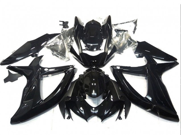 Suzuki GSXR 750 Motorrad Verkleidung 2008-2010 - Glanzendes Schwarz