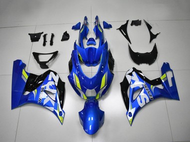 Suzuki GSXR 1000 Motorrad Verkleidung 2017-2024 - Blau Weiss Grun