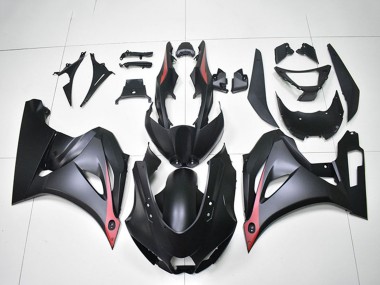 Suzuki GSXR 1000 Motorrad Verkleidung 2017-2024 - Matt Schwarz Rot