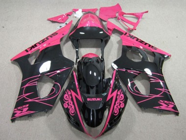 Suzuki GSXR 1000 Motorrad Verkleidung 2003-2004 - Rosa Schwarz