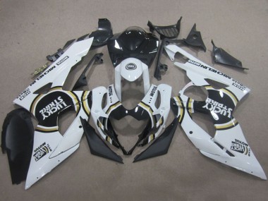 Suzuki GSXR 1000 Motorrad Verkleidung 2005-2006 - Weiss Schwarz Lucky Strike Motul