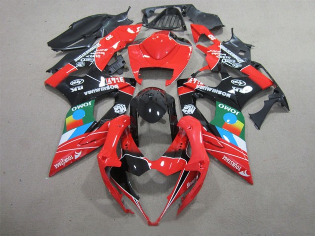 Suzuki GSXR 1000 Motorrad Verkleidung 2005-2006 - Rot Schwarz Blau Weiss Grun