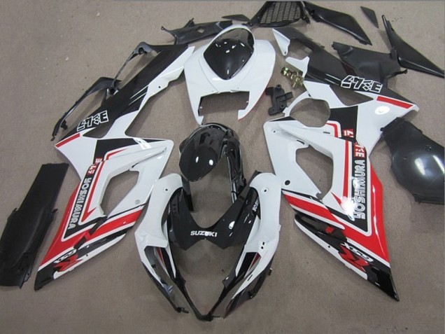 Suzuki GSXR 1000 Motorrad Verkleidung 2005-2006 - Weiss Schwarz Rot Yoshimura