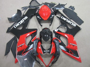 Suzuki GSXR 1000 Motorrad Verkleidung 2005-2006 - Schwarz Rot