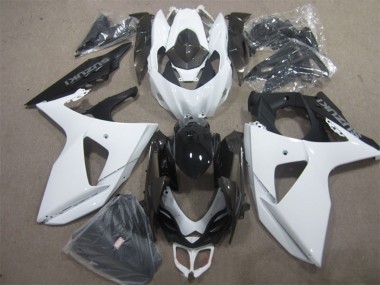 Suzuki GSXR 1000 Motorrad Verkleidung Kit 2009-2016 - Weiss Schwarz