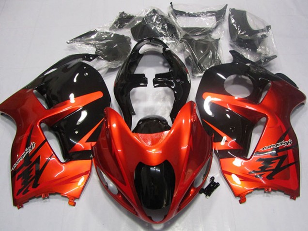 Suzuki GSXR 1300 Hayabusa Motorrad Verkleidung 1996-2007 - Orange Schwarz