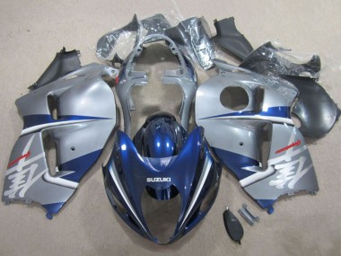 Suzuki GSXR 1300 Hayabusa Motorrad Verkleidung 1996-2007 - Silber Blau