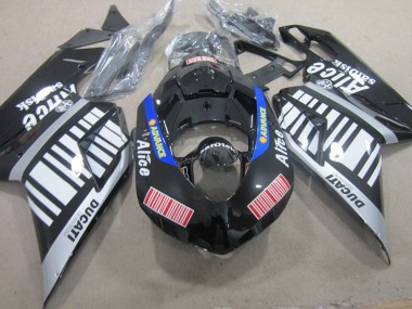 Ducati 848 1098 1198 Motorrad Verkleidung 2007-2014 - Silber Rot Blau Glanzendes Schwarz Alice