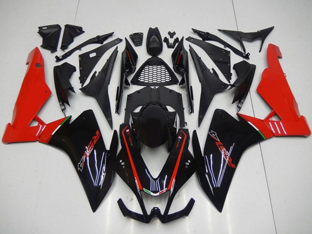 Aprilia RSV4 1000 Motorrad Verkleidung 2009-2015 - Schwarz Rot