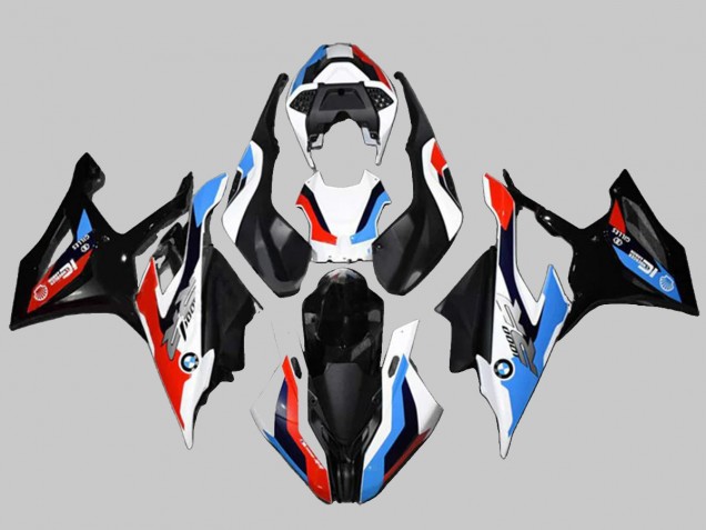 BMW S1000RR Motorrad Verkleidung Kit 2019-2022 - Schwarz Rot Blau Weiss