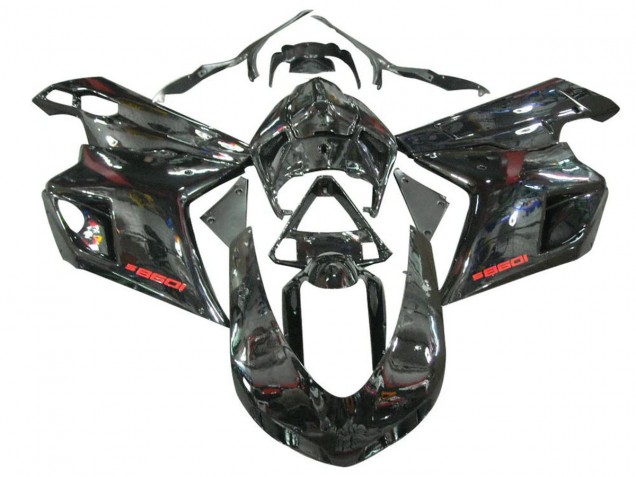 Ducati 1098 Motorrad Verkleidung 2007-2014 - Glanzendes Schwarz