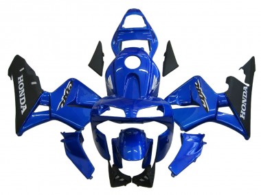 Honda CBR600RR Motorrad Verkleidung 2003-2004 - Blau Matt Schwarz